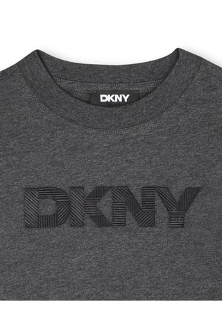 Biologisch Katoenen T-shirt - Antraciet - DKNY
