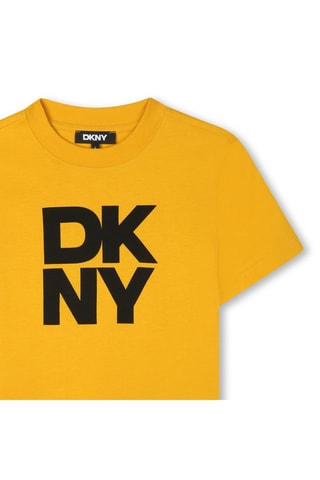 Biologisch Katoenen T-shirt - Geel - DKNY