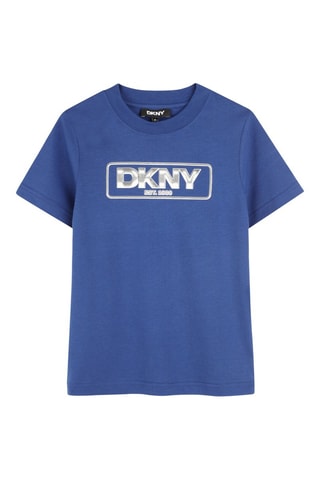 Biologisch Katoenen T-shirt - Koningsblauw - DKNY