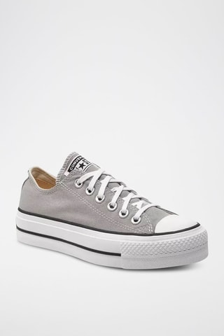 Platform Sneakers Canvas Ox - Grijs