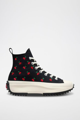Hoge Platform Sneakers Run Star Hike HI - Zwart en Rood