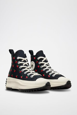 Hoge Platform Sneakers Run Star Hike HI - Zwart en Rood