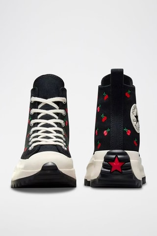 Hoge Platform Sneakers Run Star Hike HI - Zwart en Rood