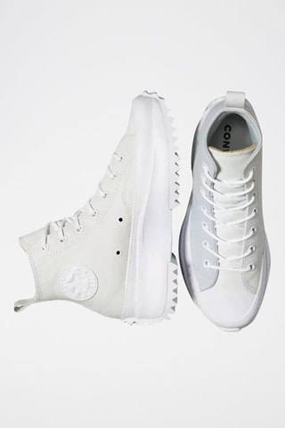 Hoge Leren Platform Sneakers Run Star Hike Hi - Hemelsblauw