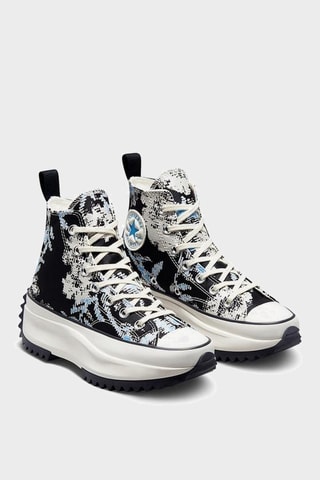Hoge Platform Sneakers Run Star Hike HI - Zwart en Grijs
