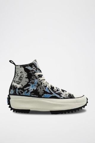 Hoge Platform Sneakers Run Star Hike HI - Zwart en Grijs