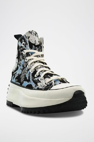 Hoge Platform Sneakers Run Star Hike HI - Zwart en Grijs