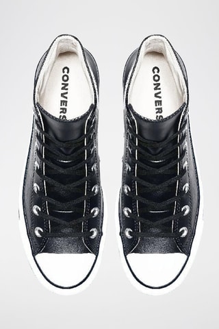 Hoge Platform Sneakers Cuir HI - Zwart