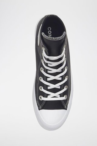 Hoge Leren Sneakers Lugged Hi - Zwart