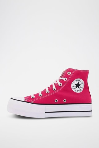 Hoge Platform Sneakers - Fuchsia