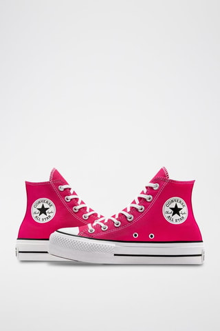 Hoge Platform Sneakers - Fuchsia