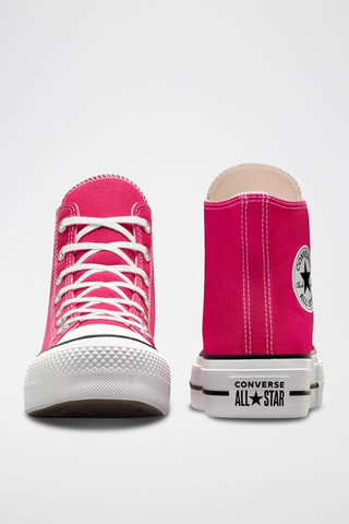 Hoge Platform Sneakers - Fuchsia