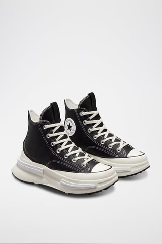 Hoge Leren Platform Sneakers Run Star Legacy Cx - Zwart