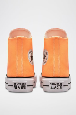 Platform Hoge Sneakers Canvas Hi - Oranje