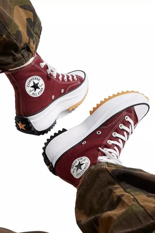 Hoge Platform Sneakers Run Star Hike HI - Rood