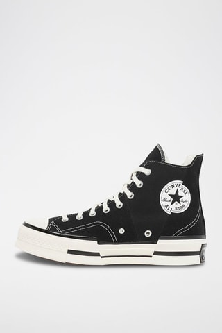 Hoge Wedge Sneakers Chuck 70 Plus Canvas - Zwart