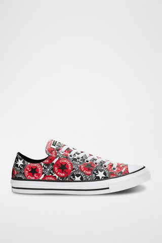 Sneakers Ox Logo Play Zwart en Rood