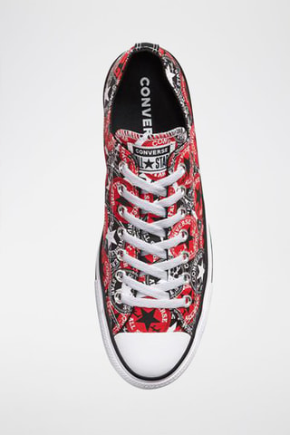 Sneakers Ox Logo Play Zwart en Rood