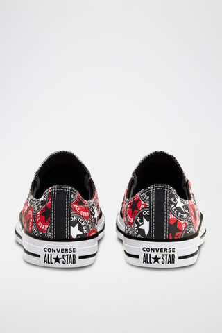 Sneakers Ox Logo Play Zwart en Rood
