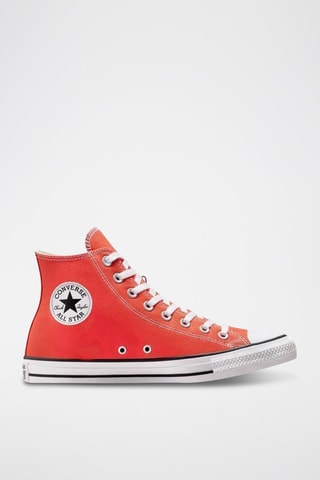 Leren hoge sneakers All Star canvas - Rood