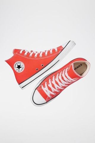 Leren hoge sneakers All Star canvas - Rood