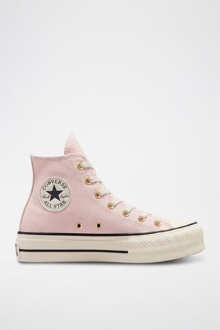 Hoge wandelschoenen met plateauzool All Star Lift - Poederroze
