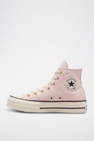 Hoge wandelschoenen met plateauzool All Star Lift - Poederroze