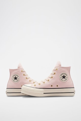 Hoge wandelschoenen met plateauzool All Star Lift - Poederroze