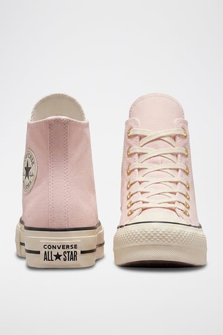 Hoge wandelschoenen met plateauzool All Star Lift - Poederroze