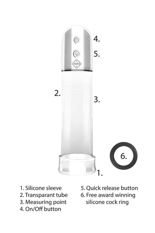 Bomba de vacío automática para el pene - 20 cm