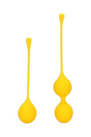Bolas de entrenamiento de los músculos pélvicos - Amarillo