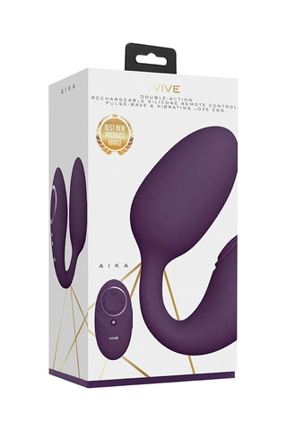 Huevo vibrador Aika - Violeta - 9,2 cm