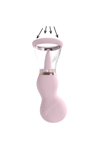 Bomba para vulva y pezones recargable Sensual - Rosa - 3 productos