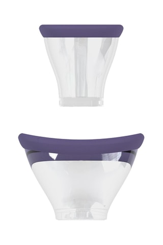 Bomba para vulva y pezones recargable Sensual - Violeta - 3 productos