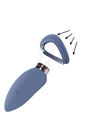 Bomba para vulva y pezones delightful Shots recargable - Azul -­ 4 productos