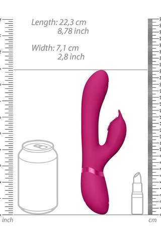 Vibrador Aimi - Rosa - 22,3 cm