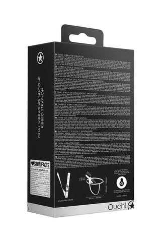 Cinturón con vibrador - Negro