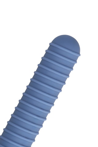 Vibrador Ribbed - Azul -­ 9,3 cm