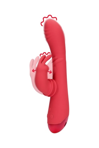 Vibrador Rabbit - Rojo - 11,5 cm