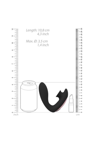 Vibrador Irresistible Desirable - Negro - 10,5 cm