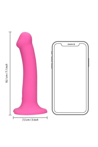 Vibrador mediano waterproof Loveline - Rosa - 16,5 cm