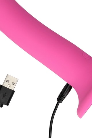 Vibrador mediano waterproof Loveline - Rosa - 16,5 cm