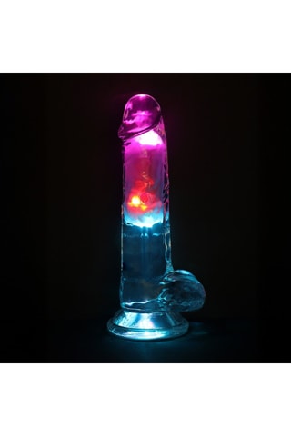 Vibrador RealRock - Transparente - 17 cm