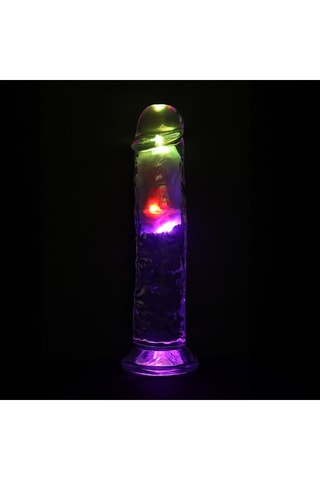 Vibrador RealRock - Transparente - 20 cm