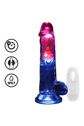 Vibrador RealRock - Transparente - 18 cm