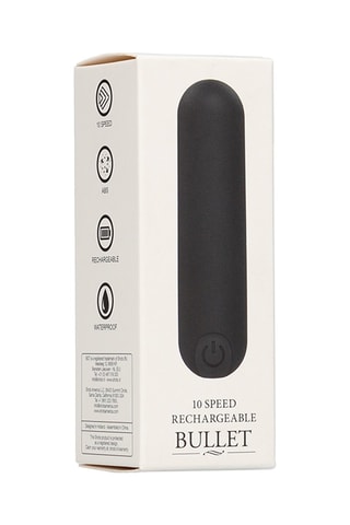 Vibrador recargable - 7,7 cm - Negro