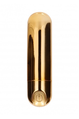 Vibrador recargable - 7,7 cm - Dorado