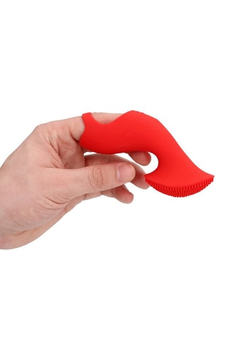 Vibrador con dedo texturizado Sunrise - 7 cm