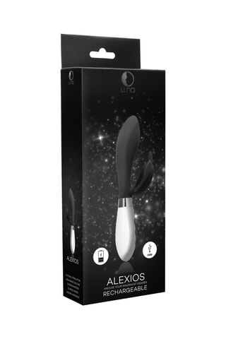 Vibrador Alexios - Negro - 21 cm