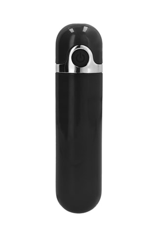Minivibrador y estimulador clitoriano Turbo Power Bullet - 
Negro - 9 cm